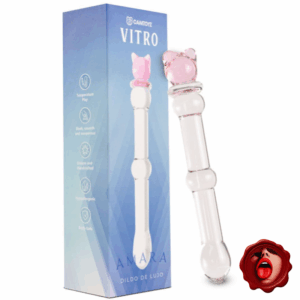 CAMTOYZ DILDO DE VIDRIO AMARA 17 CM