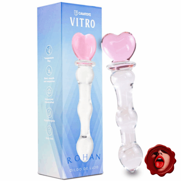 CAMTOYZ DILDO DE VIDRIO ROHAN 20 CM
