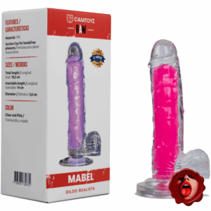 CAMTOYZ DILDO REALISTA MABEL ROSADO 20 CM