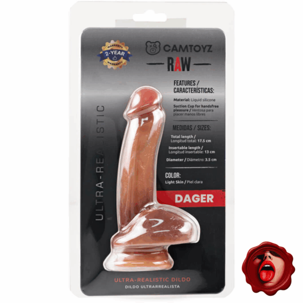 CAMTOYZ DILDO ULTRA REALISTA DAGER 17 CM