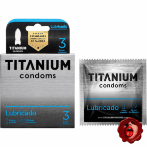 CONDONES TITANIUM LUBRICADO X 3