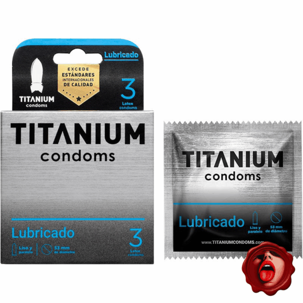 CONDONES TITANIUM LUBRICADO X 3