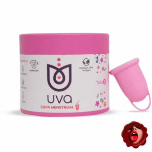 COPA MENSTRUAL UVA 2 TALLA 0 ROSADA