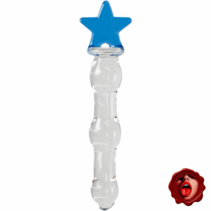 DILDO DE VIDRIO BLUE 18 CM