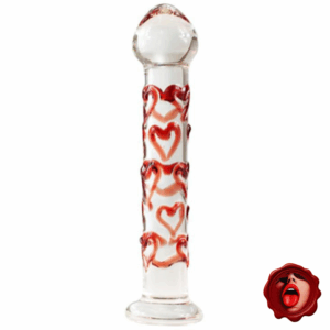 DILDO VIDRIO VULCANO 18 CM