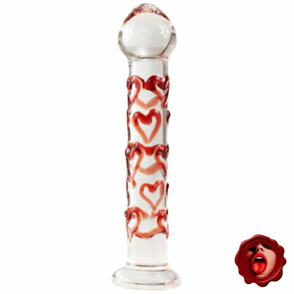 DILDO VIDRIO VULCANO 18 CM