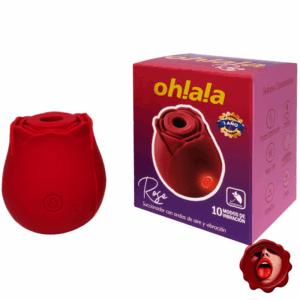 VIBRADOR Y SUCCIONADOR OHLALA ROSE